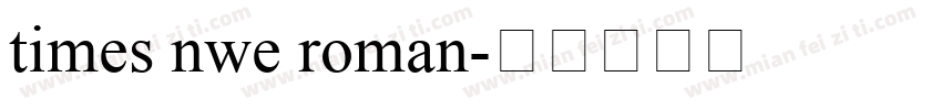 times nwe roman字体转换